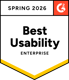 G2 Award Badge: Best Usability (Enterprise)