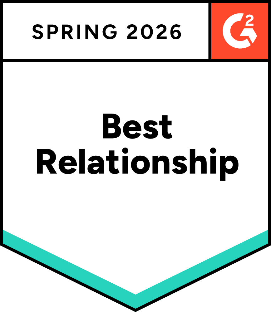 G2 Award Badge for HubSpot CRM: Best Relationship, Spring 2025