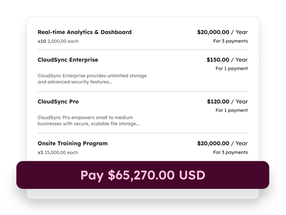 Checkout Summary