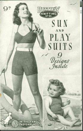 Women Used To KNIT Their Sun & Play Suits?!?