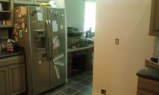 Fridge was in that blank space on the right.