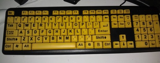 My New Keyboard. Cause I'm Old.