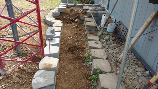 Working On The Front Steps. Wish I Knew What I Were Doing!